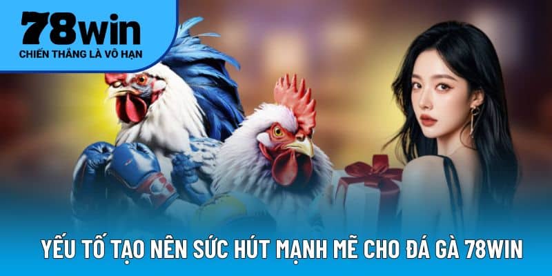 Yếu tố tạo nên sức hút mạnh mẽ cho đá gà 78WIN